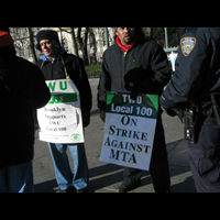 New York City transit strike.-Main